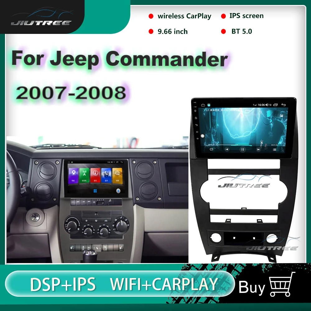 

Автомагнитола для Jeep Commander 10,0 2007, автомагнитола на Android 2008 с GPS-Навигатором