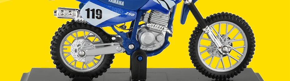 Maisto 1:18 масштаб сплав горный велосипед игрушка Dirt Bike TT-R250 Мотокросс внедорожный мотоцикл творческие игрушки для детей подарок