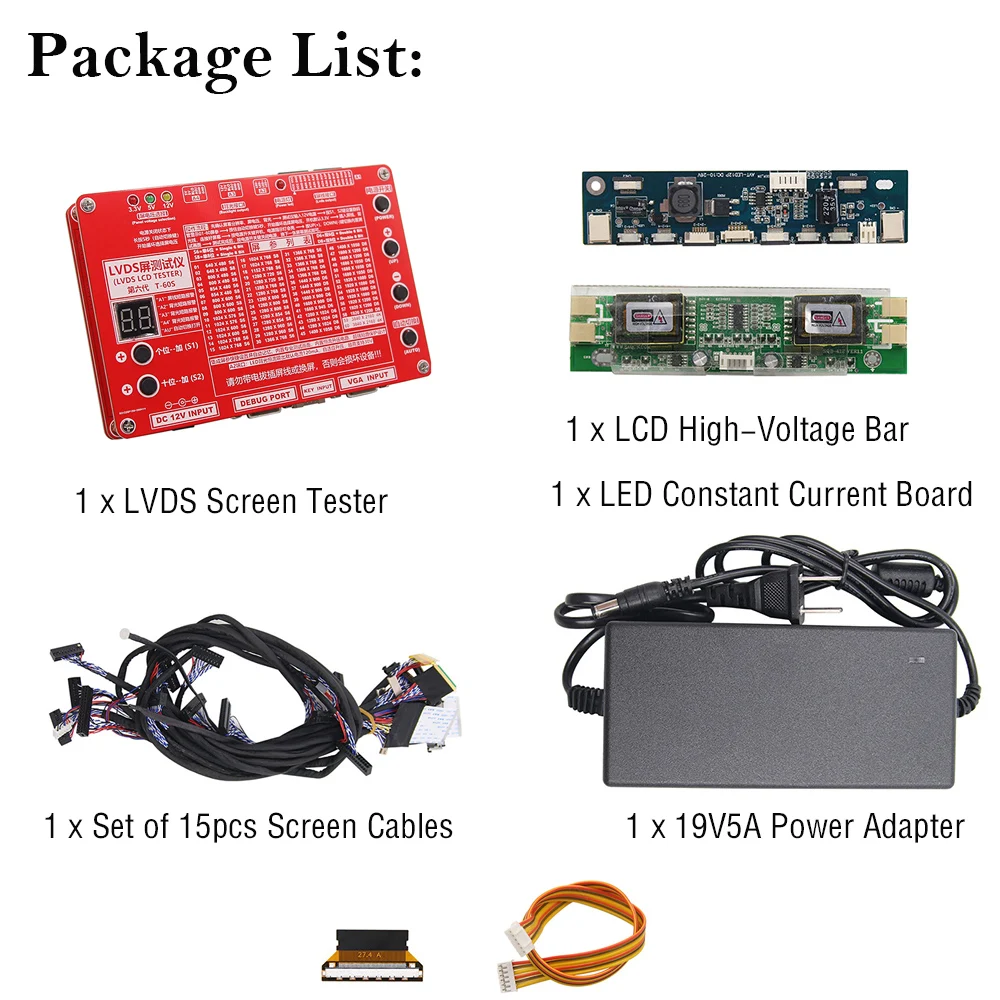 Новый инструмент для тестирования панели LVDS набор инструментов
