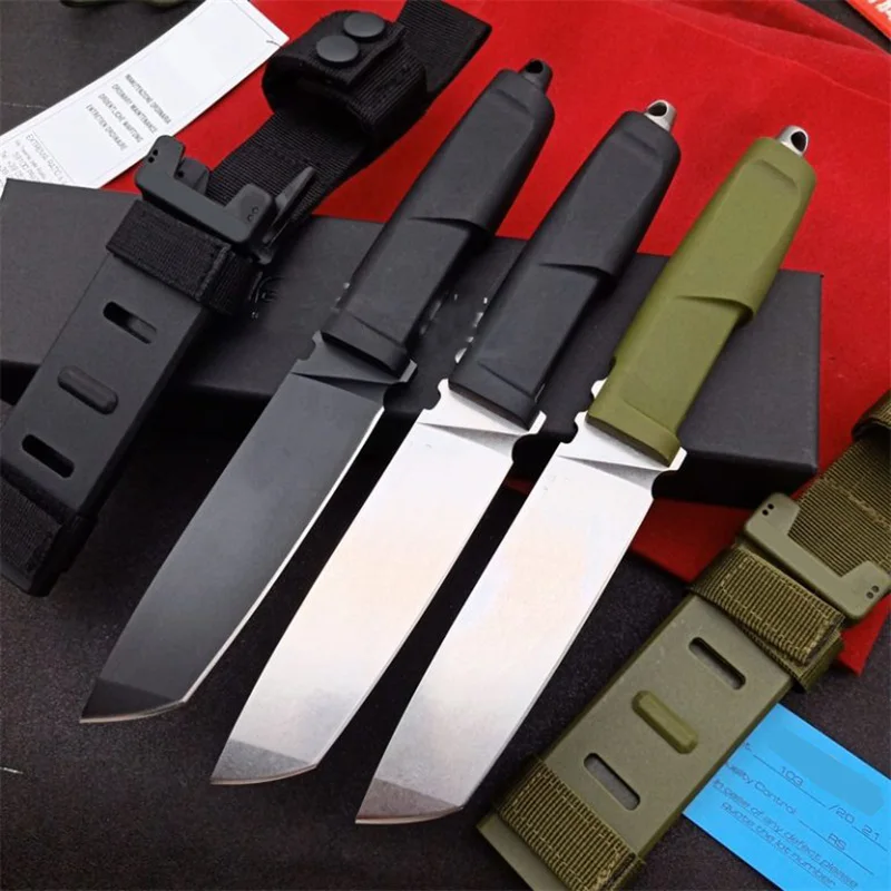 ER Italy Tactical Fixed Blade Knife N690 Blade Nylon glass fiber Handle Self-defense Outdoor Integrated keel Straight knives