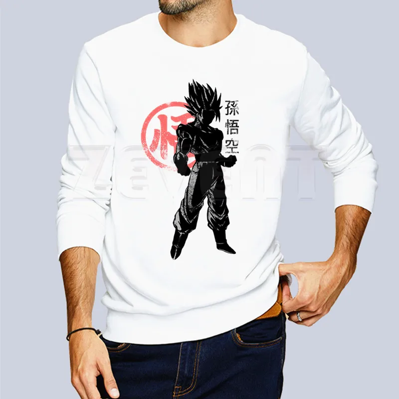 Японские Аниме Dragon Ball Z Goku Super Saiyan Vegeta повседневная одежда с капюшоном однотонные