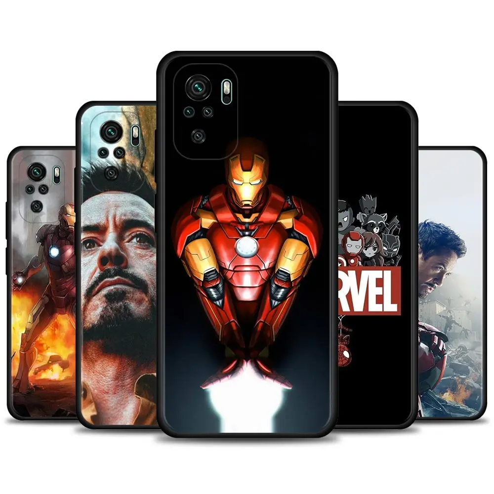 

For Redmi Note 9 8 10 Pro 9T 9S 8T 7 10pro Max Coque for redmi 9 9C 9A 9T 8 8A 7 7A Cover Marvel Avengers Iron Man Endgame