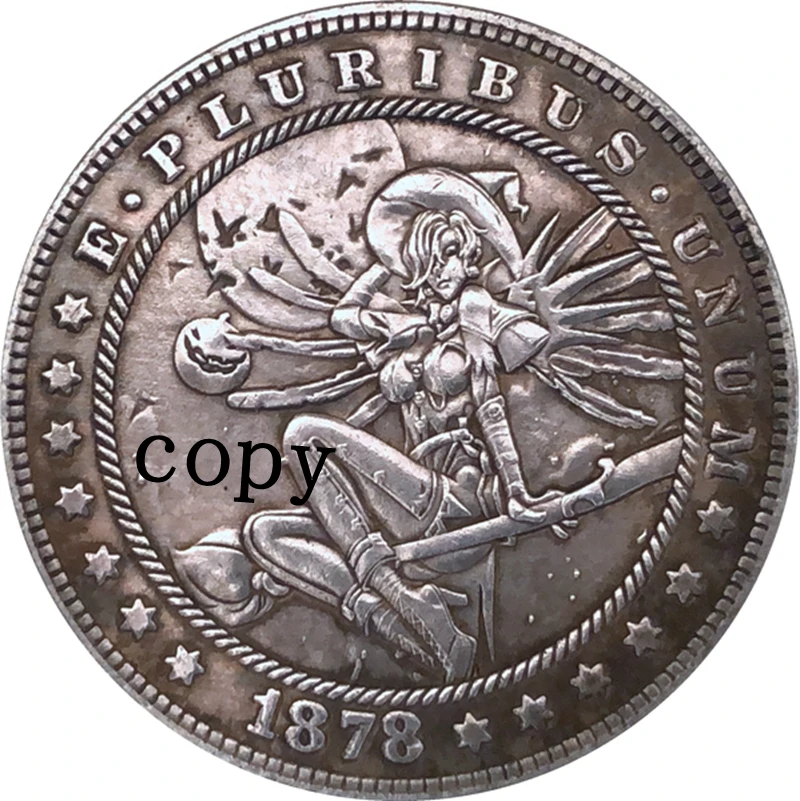 

Hobo Nickel 1878-CC копия монеты доллара США Моргана 277