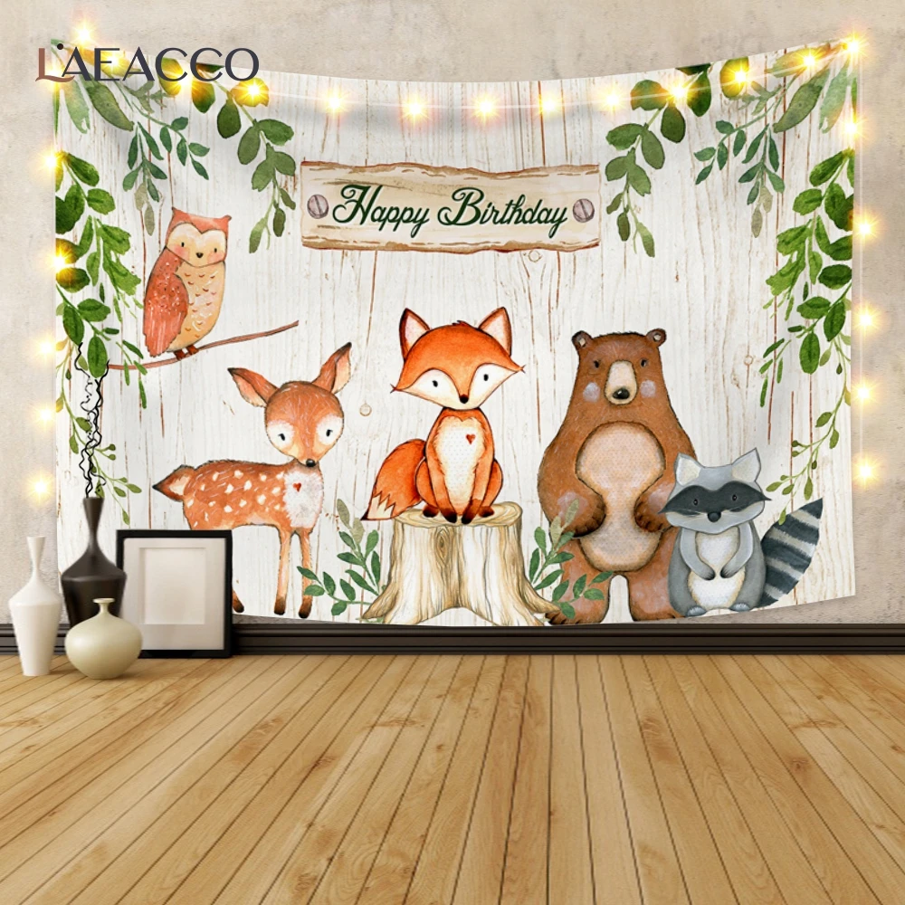 

Laeacco тропические джунгли один новорожденный мультфильм Животные Детская комната Декор Вечеринка зоопарк гобелен настенный Декор Дети Деко...