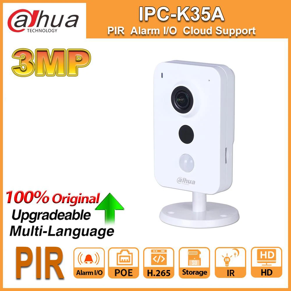 Сетевой видеорегистратор Dahua IPC K35A 3MP HD POE Камера IP тревожный вход/выход O ПИР умный