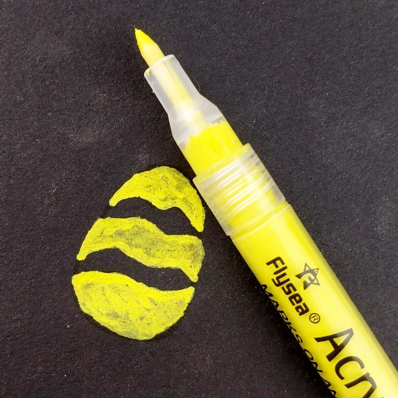 Набор цветных акриловых красок яркие отметки для рисования на водной основе