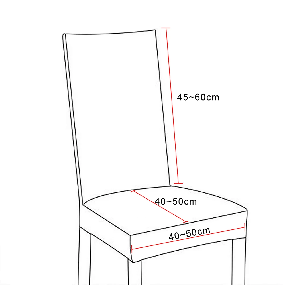 1/2/4/6 шт. с цветочным принтом чехол для кресла дома Обеденный эластичные чехлы на