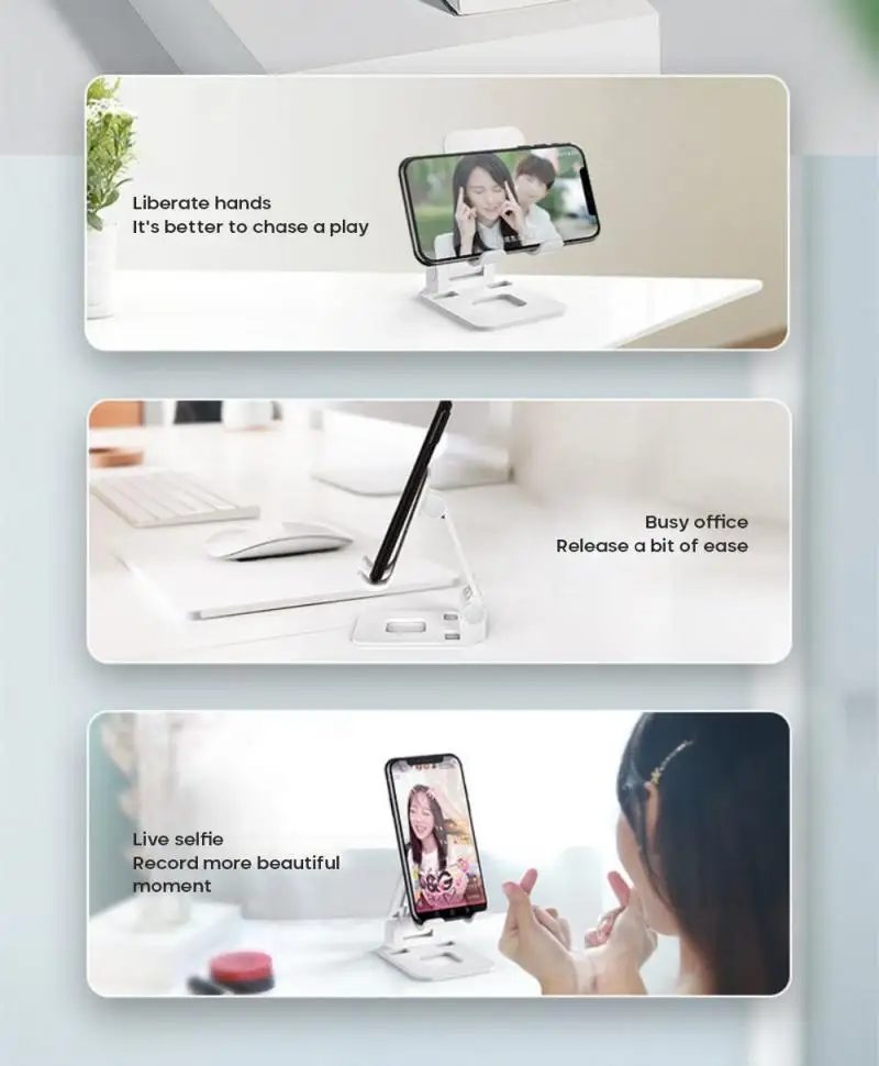 Universal Metal Desktop Tablet Houder Tafel Mobiele Opvouwbaar Extend Ondersteuning Bureau Houder Stand Voor Iphone Ipad