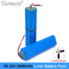 6S 24V 3000mAh Rechargeable Lithium Battery for Massage Gun Muscle Massager Replace Battery and Screwdriver Battery Use  Turmera