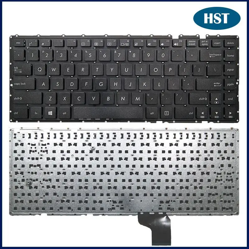 

Оригинальная Черная Клавиатура для ноутбука США для Asus K401, A401, K401L, K401LB, U4000, A400U, замена клавиатуры США протестирована