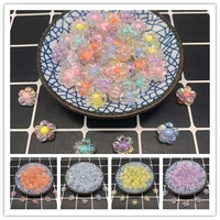 30pcslot 12mm acrylic spaced beads transparent flower shape beads for diy necklace earrings jewelry accessories