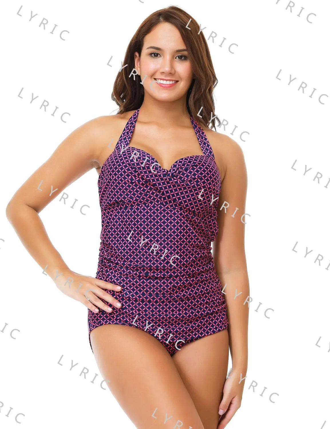 Закрытый купальный костюм цельный ретро плотный подростковый купальник Badpak