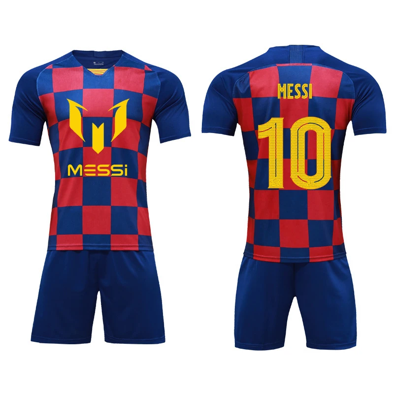 Diy messi 10 футболки+ шорты, комплект из двух предметов, Мужская детская футболка, футболка с короткими рукавами в стиле хип-хоп высшего качества, подарок для мужчин - Цвет: 1