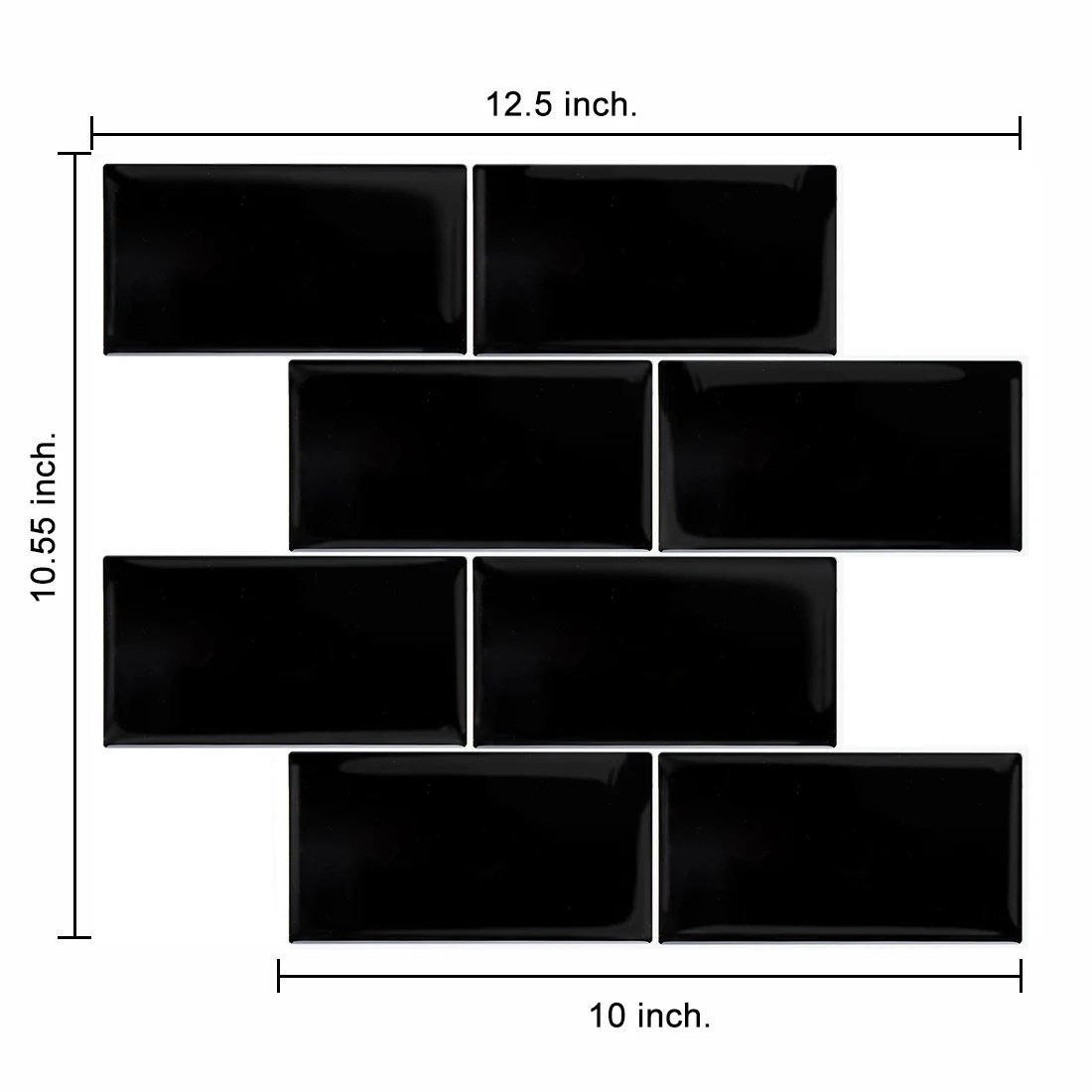EasyKing 2 5 мм чисто черная Настенная Наклейка для метро водостойкая наклейка с 3D