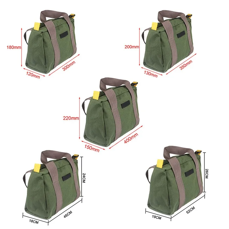 

Multi-function Tool Storage Bag Canvas Waterproof Hand Tool Storage Carry Bags Home Toolkit Metal Hardware Parts Organizer Pouch