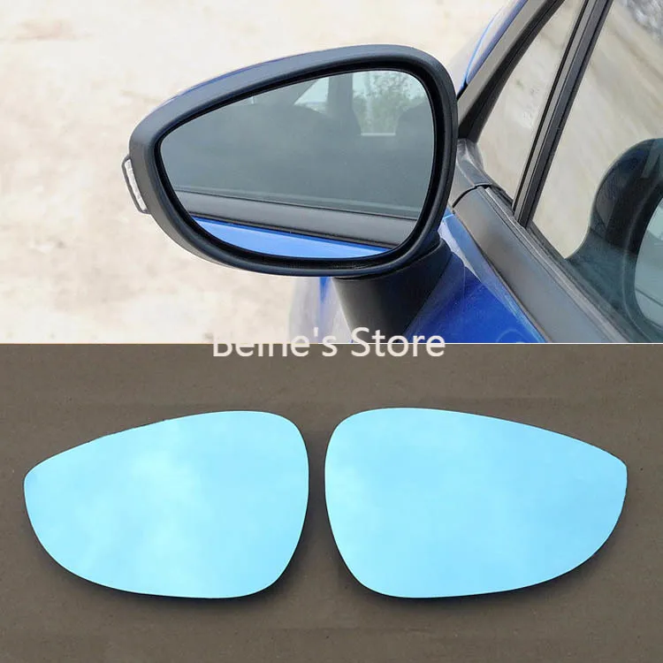 Для автомобильного зеркала заднего вида Ford Fiesta широкоугольный гипербола синее