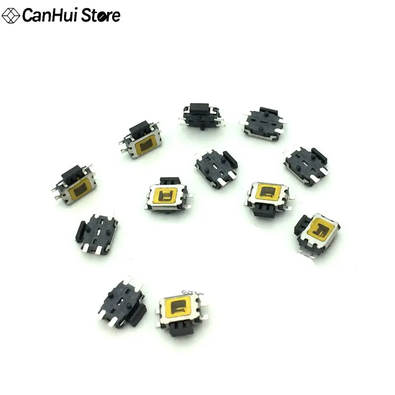 

Тактильный кнопочный переключатель SMT SMD, 10 шт., YD-3414 4-контактный, номинальная нагрузка, постоянный ток, 12 В, 4,7 А, переключатель 3,5 * мм