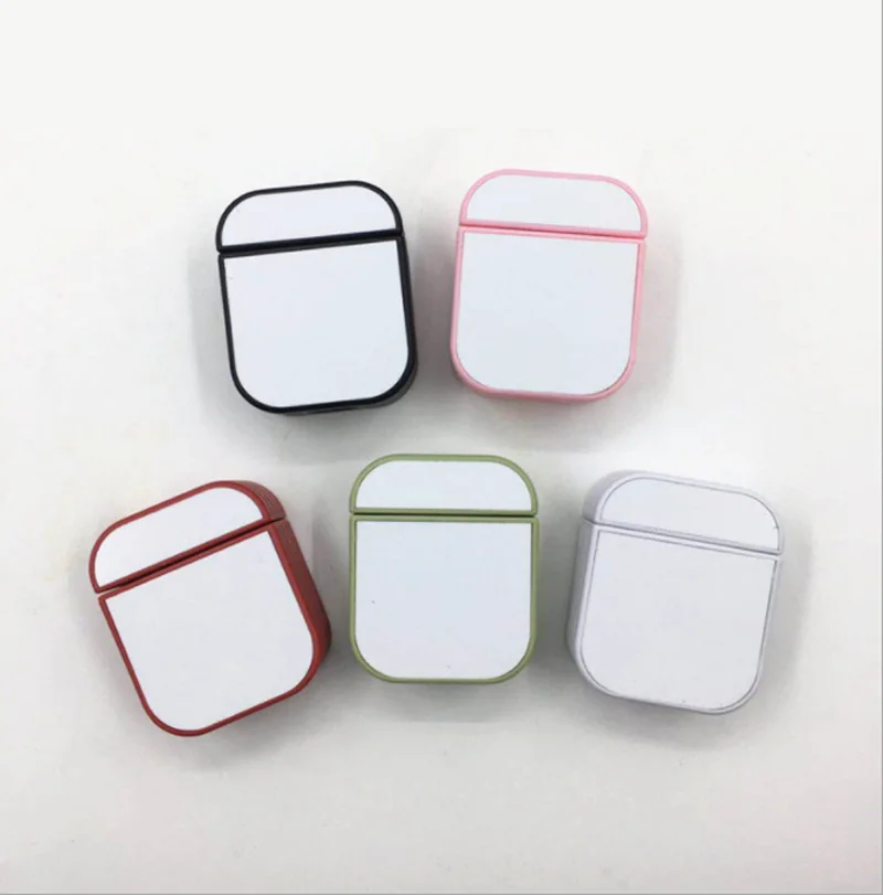 Для Airpods сублимационный термопресс корпус для ПК+ пустая алюминиевая пластина для печати+ Двусторонняя изолента 10 шт./лот