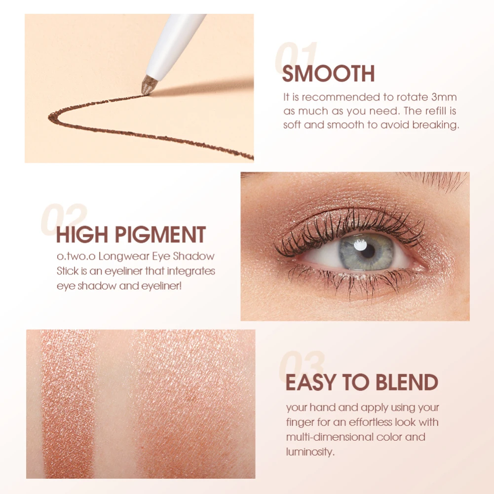 12 Colors Smooth Eyeshadow Eyeliner Gel Pen Matte Waterproof Multi-effect Highlight Silkworm Lipliner Eye Beauty Makeup Cosmetic