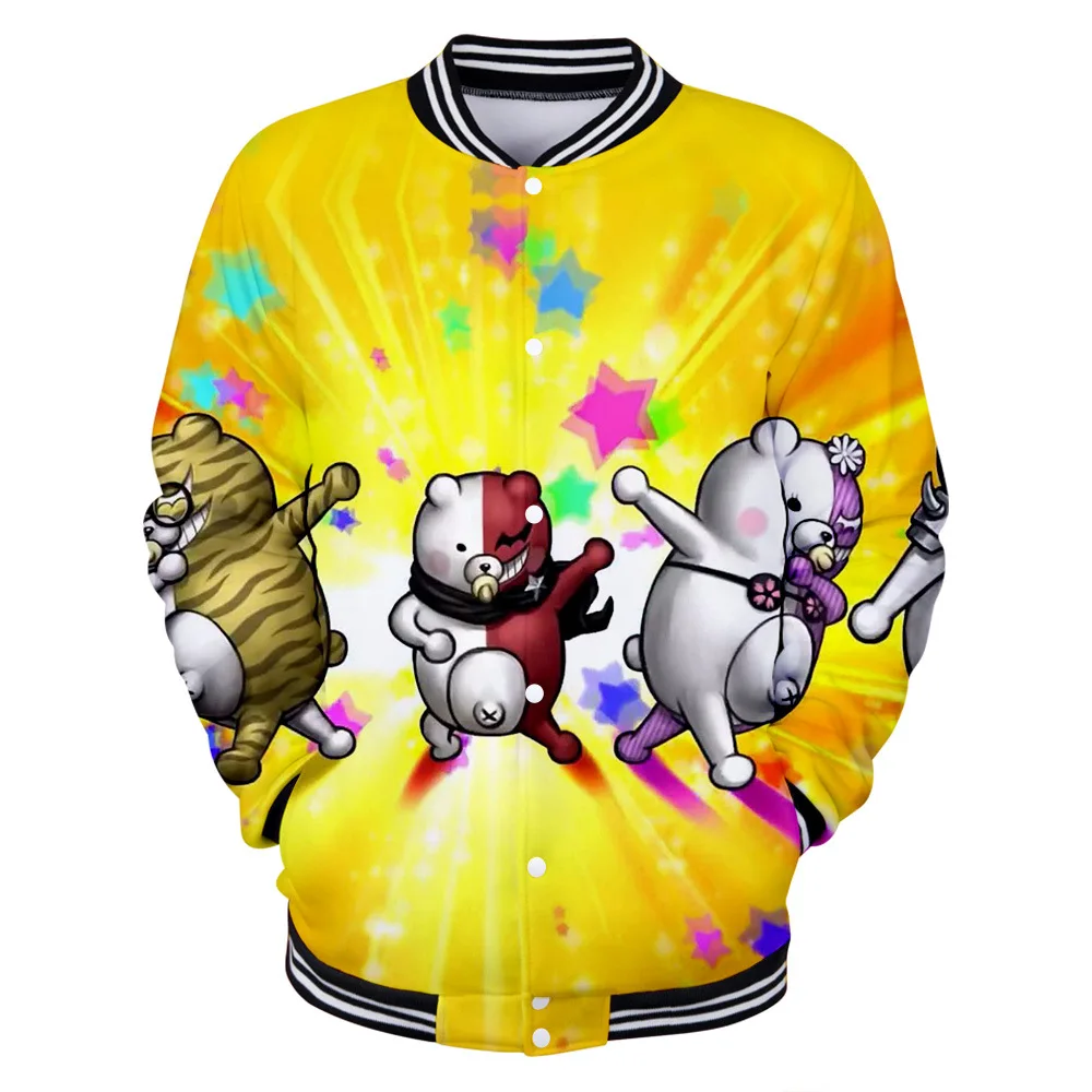 Бейсбольная куртка Bear 3D для мужчин и женщин повседневный спортивный костюм
