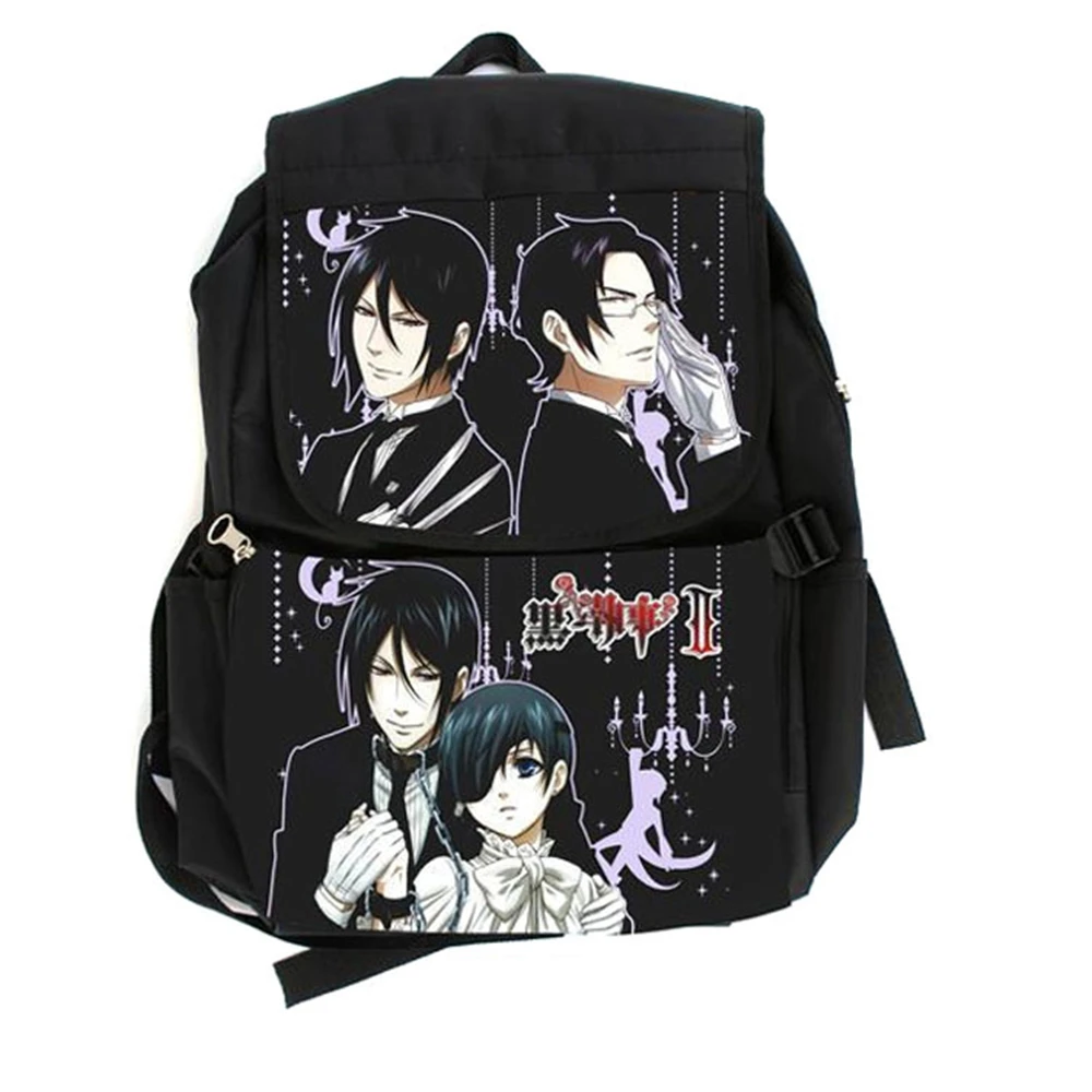 Новый Аниме Косплей Черный Дворецкий Себастьян Михаэлис сумка с персонажами