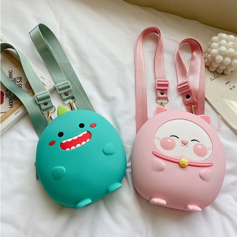 Детский рюкзак с животными силиконовый школьная сумка персонализированная