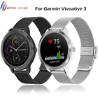 Металлический ремешок из нержавеющей стали для Garmin Vivoactive 3 Music Vivoative 4 ремешок для Garmin Venu  Vivomove HR наручные часы