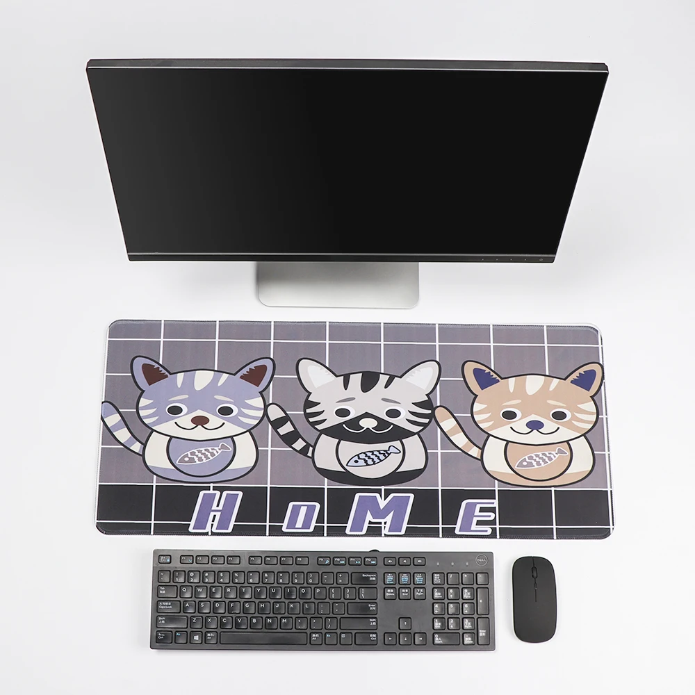 Большой коврик для мыши с мультяшными животными 1 шт. игровая компьютерная