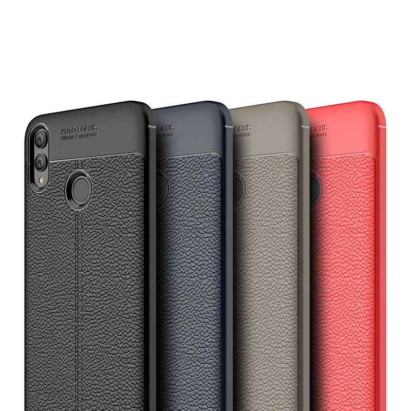 SemgCeKen ультратонкий кожаный чехол для huawei p smart plus psmart+ роскошная Мягкая силиконовая задняя крышка p smart z coque чехлы