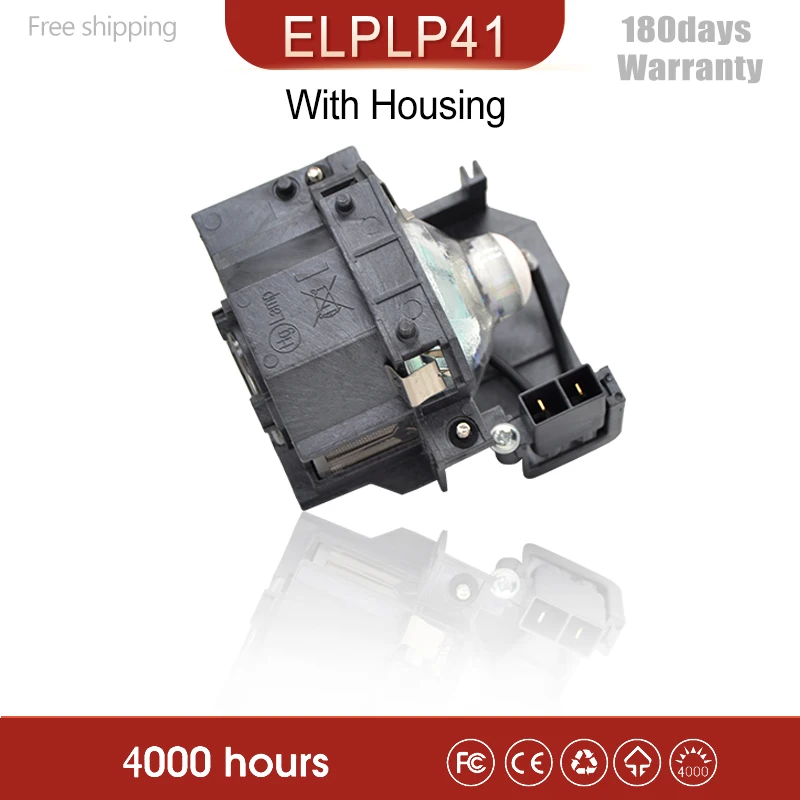 Замена для ELPLP41 лампы проектора EPSON S5 S6 + S52 S62 X5 X6 X52 X62 EX30 EX50 TW420 W6 77C EMP H283 | Лампы для проекторов -4001358166996