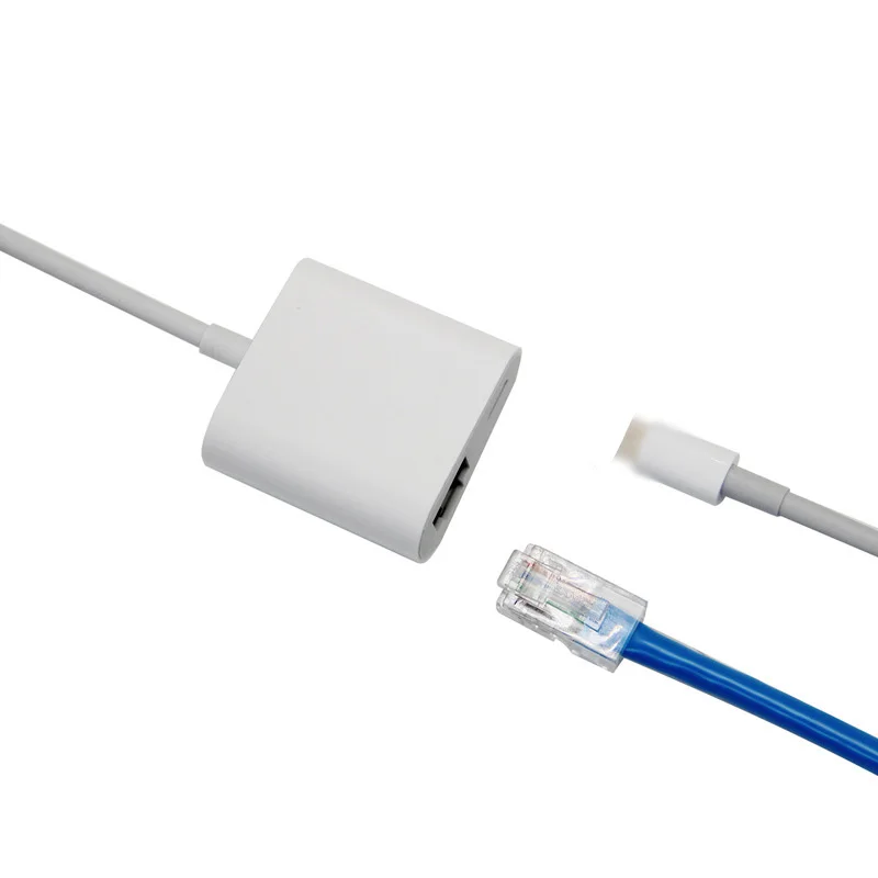 100 Мбит/с OTG Сетевой USB адаптер для Lightning к RJ45 Ethernet LAN проводной кабель камера iPhone/iPad