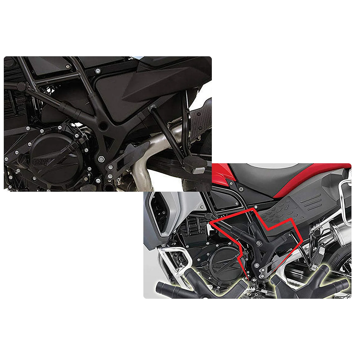 2 шт. Защитная панель F 650GS 700GS для BMW F650GS(Twin)/F700GS/F800GS/F800 GS Adventure|Накладки и