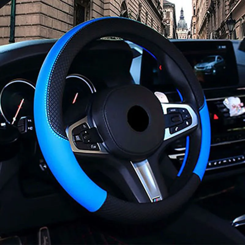 WLMWL кожаный чехол рулевого колеса автомобиля для Geely все модели Emgrand EC7 X7 FE1