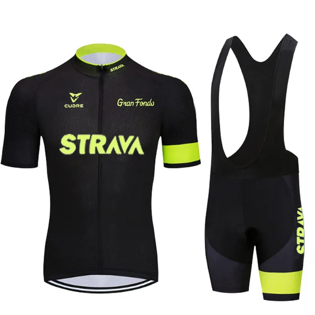 

New STRAVA Cycling jersey Set Summer Bicycle Clothing Maillot Ropa Ciclismo MTB Bike Clothes Sportswear Suit Cycling