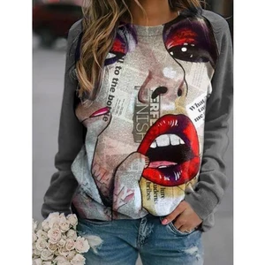Women's Clothing Hoodies & Sweatshirts Sweatshirt Women Clothes Vintage Casual Loose Long Sleeve Hooded Autumn Female Pullover 10 item image