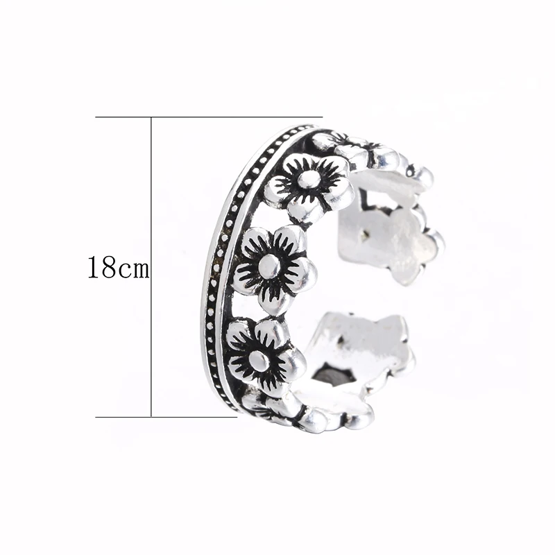 

VLC1 925 silver fashion plum flower thai silver ladies`wedding rings women finger party ring jewelry drop shipping gift