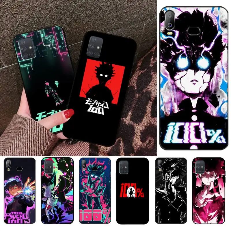 Мягкий силиконовый чехол для телефона из ТПУ CUTEWANAN Anime Mob психоделический 100 Samsung A10