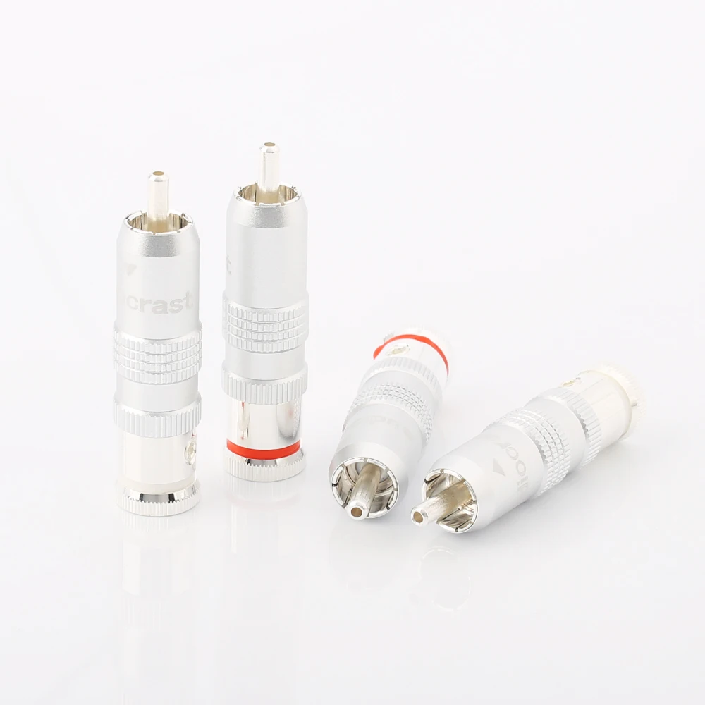 RCA аудио разъем Audiocrast с посеребренным покрытием припой для аналогового кабеля DIY