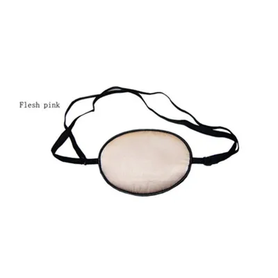Flesh pink Одноглазая высококлассная шелковая маска для сна одноглазая Amblyopia тренерская маска для век переносная Мягкая повязка для глаз спальный чехол MR088 - Цвет: Flesh pink