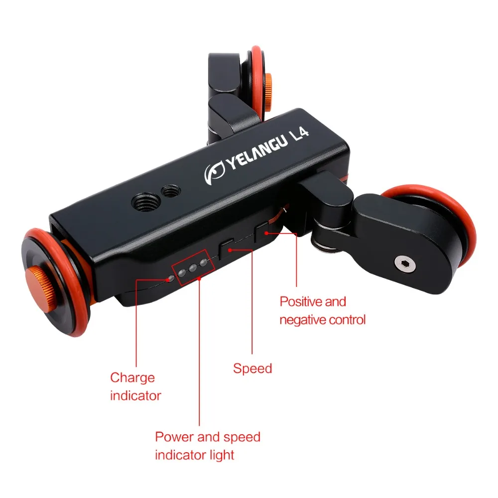 YELANGU Настольный Авто Долли прокатки слайдер Скейтер Электрический Autodolly с