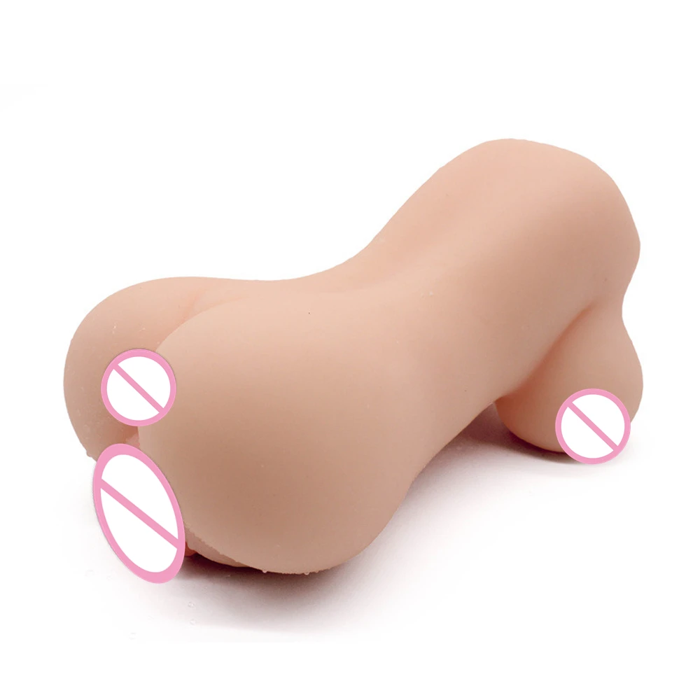 3D Мини силиконовая секс-кукла резиновая Вагина настоящая киска большая грудь