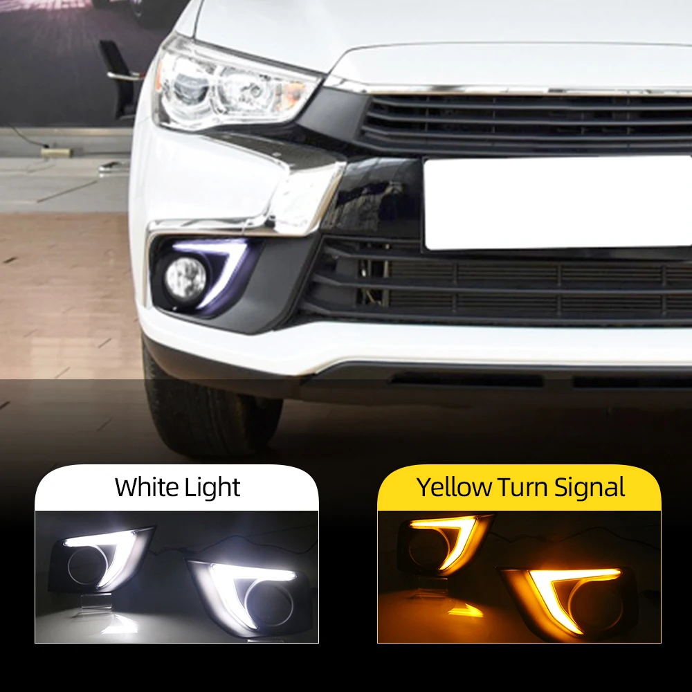 Светодиодные дневные ходовые огни для Mitsubishi Outlander Sport ASX RVR 2016 2017 2018 2019 DRL