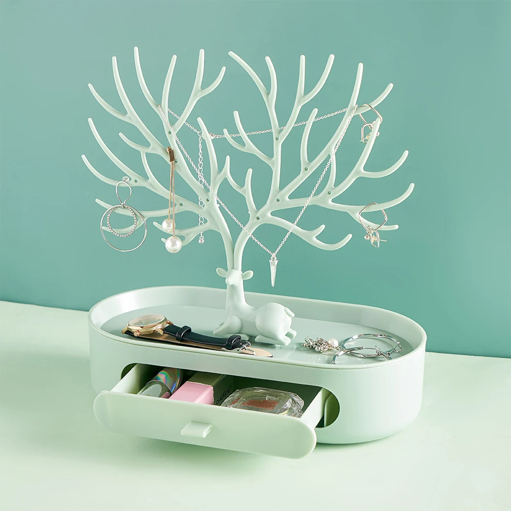 

Органайзер для ювелирных украшений, дорожный портативный пластиковый органайзер для хранения чехлов и сережек