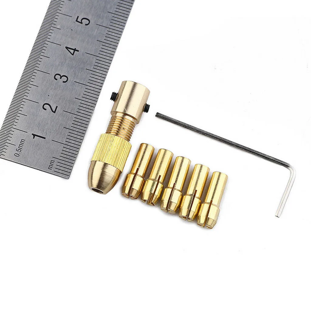 

Brass Black Chuck Chuck Collet Collet Chuck Drill Mini W/ 2* Allen Wrench