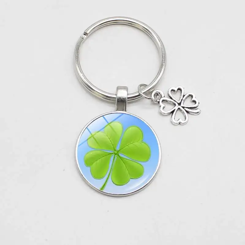 

Classic Four Leaf Clover Pendant Keychain Unisex Hope Lucky Gift Alloy Keychain Jewelry