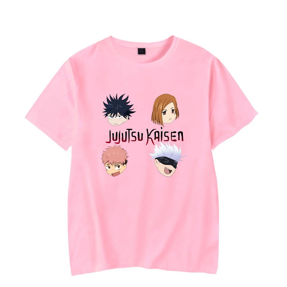 

Jujutsu Kaisen t-shirt Damskie Anime Femme t-shirts Casual Style O-neck Short Sleeve Cotton Polyester Solid Type Tops