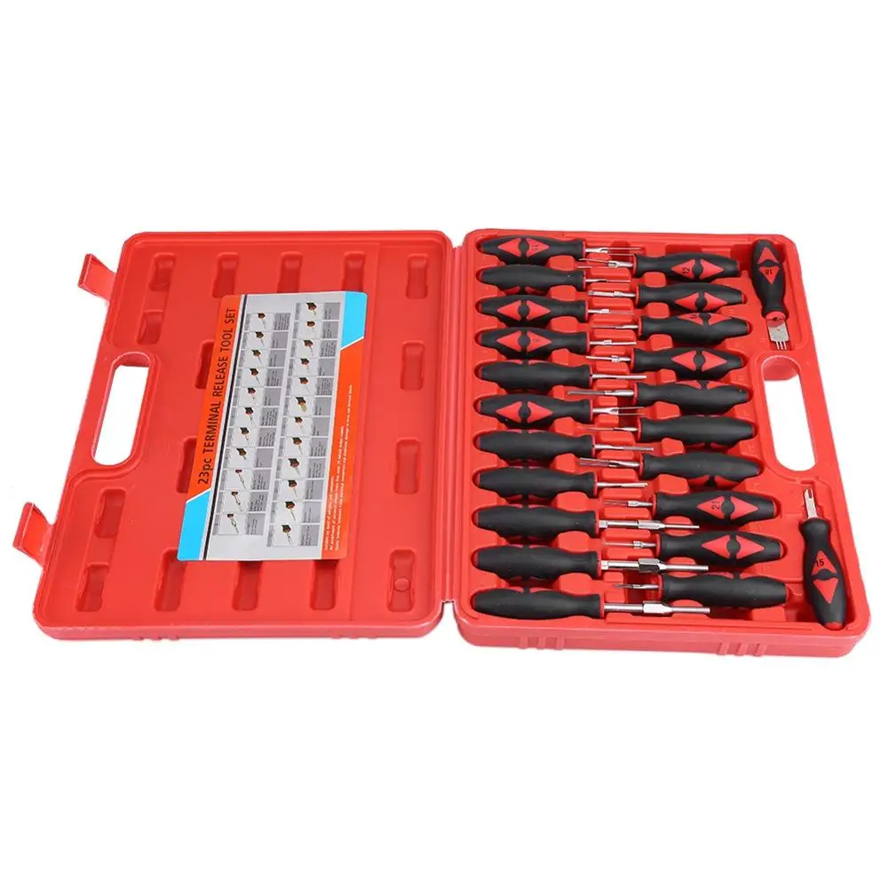 23pcs Car Universal Terminal Release Removal Tool Set Automotive Wiring Connector Crimp Pin Extractor For mechatronics | Инструменты
