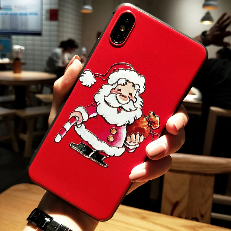 sdlrzd Санта Клаус ТПУ 3D чехол с тиснением и изображением для Xiaomi mi 9 6X8 A2 Lite A1 CC9e F1 для Red mi K20 7A S2 5 Plus Note 4X 6A 5A 5X6 7 Pro Чехол - Цвет: sdlrzd