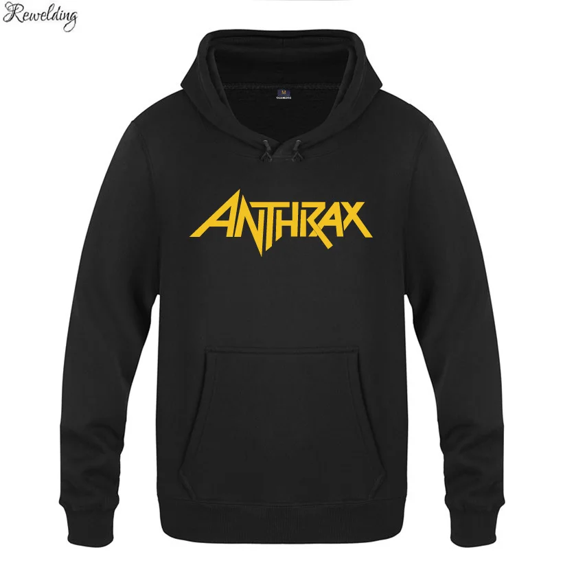 

ANTHRAX толстовки рок-группы для мужчин модный мужской пуловер с длинными рукавами; Кофта с начесом, Спортивная толстовка с капюшоном