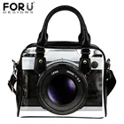 FORUDESIGNSРоскошные дамские сумочки, дизайнерские винтажные сумки через плечо из искусственной кожи для камеры, женские сумки-тоуты для покупок